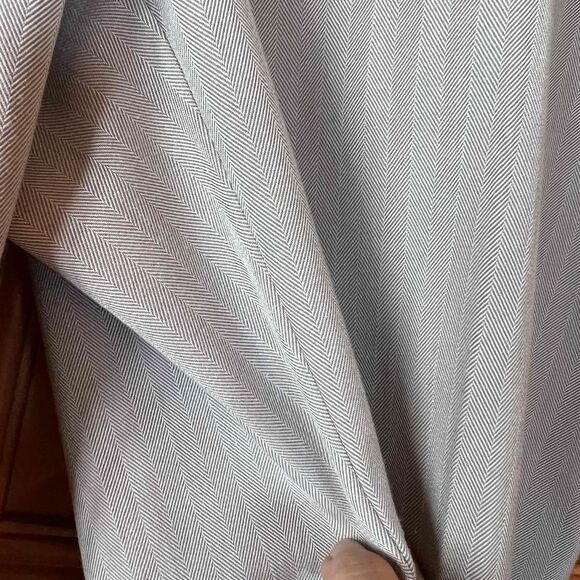Alfani Gray Herringbone Dress Pants Size 12 Classic Fit Work Trousers - Picture 10 of 12